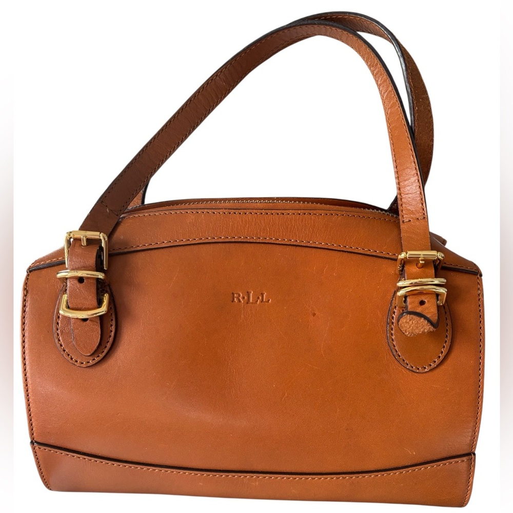 Ralph Lauren Brown Leather Satchel Bag